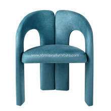 Italian Minimalist living room blue Dubet lounge chairs